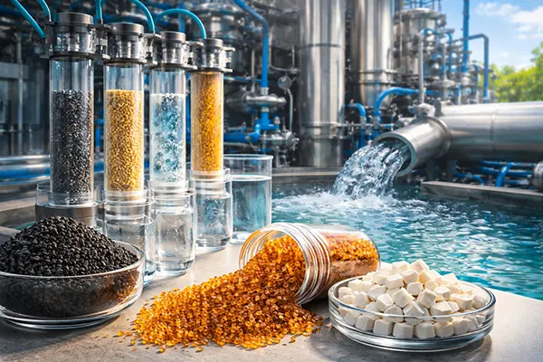 Ion exchange resin beads