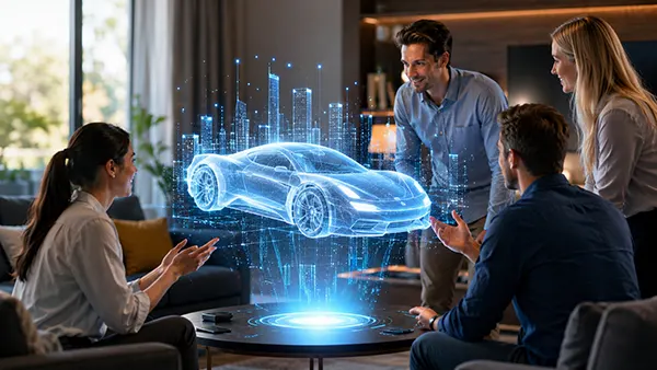 Holografische bedrijfspresentatie
