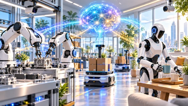 Robotic arms working